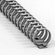 Flexible Wiring Duct FD-40, L0.5m, w. adhesive tape, Nylon 66, 94V-2, grey