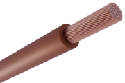 Wire H05V-K, 0.5mm² 300/500V -40..70°C, 100m/pck, brown