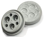 Multigate HTL, ø28mm, 3x 3..4 / 3x 5..9, TPE, -40…130°C, HF, IP65, light grey