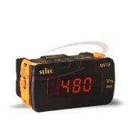 Digital Voltmeter MV15, 3digits 7segment LED display, 1Ø-2wire, 50-480VAC (max 516V), sv 240VAC ±20%, ■52x102/ □46x92mm, IP65