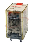 Relay RKE, 4CO 5A 250VAC/30VDC, cv 24VAC sensitive, LED, test button, UL/TÜV/CE