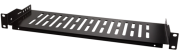 Cantilever Shelf 19in, 1U D150, load 10kg, incl. bolt kit, black