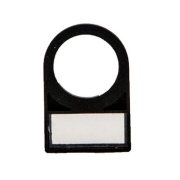 Push-Button Marker Carrier SM-H 27/12.5 SW, ø22.5mm, W27xL12.5mm, Polyamid 66, -40..100°C, V-2, black