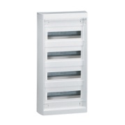 SM Cabinet Nedbox, 2x 12+2M, PEN 22+24, 318Wx380Hx108D, IP40 IK07, white