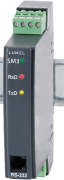 I/O Module SM3, 2ch| 2 logic/pulse inputs, output RS485 ModBus ASCII/RTU, RJ type RS232, LED, progr. eCon, sv 85..253VAC/DC, DIN-rail TS35