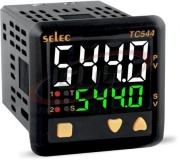 Temperature Controller TC544C, input TC (JKTRS), RTD, output 1NO 5A 230VAC/30VDC/ SSR 30mA 12VAC, aux. 1NO 5A 250VAC/30DC, 2set points, auto-/selftune PID/ on-off, dwell timer, 2, 4digits LED display, 90..270VAC/DC, ■52x52/□46x46, IP65