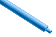 Heat Shrink Tubing H-2(Z), 6.4/3.3mm, thin-wall, crosslinked polyolefin -55..125°C/ +100°C, flame-retardant ^high flexibility, L1.22m/pce, blue