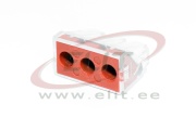Push-in Connector WCT, 3x 2.5..6mm² 32A 400V, transparent/purple