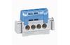 N-Terminal Block, 4x 1.5..16mm², 80A 400V, touch-proof, blue