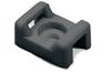 Saddle Tie Mount TM-3S8, L21.9xW15.9 ø4.5, max tie 7.6mm, -40..85°C, Polyamide 6.6, UL94 V2, UV resistant, 100pcs/pck, black