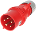 Industrial Plug, 3P+N+E 16A 415VAC, IP44, MaxPro, red