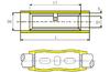 Butt Connector Ver 5.5 g, insulated, 4..6mm² 600V, L26mm, -25..75°C, PVC, copper, 100pcs/pck, yellow