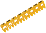 Marker CAB3, 4..6mm², B, strip 20pcs, yellow