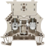 Fuse Terminal WSI 6, 6mm² 6.3A 500V, fuse 5x20, beige