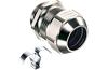 Cable Gland Progress EMC easyConnect, M50x1.5, ø33..42mm, thread 9mm, ss 1.4310 contact spring, -60..100°C, nickel-plated brass ^TPE, incl. NBR O-ring ^2piece sealing insert, CE/IEC/VDE/UL/EAC, IP68/69