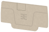 End Plate AEP 2C 2.5, beige