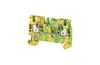 PE Terminal Block A2C 2.5 PE, 1-tier, 2.5mm² 300A 800V, push-in, yegr