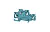 Feed-through Terminal A2T 2.5 BL, 2-tier, 2.5mm² 24A 800V, push-in, Weidmüller, blue
