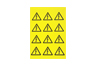 Device Marker Symbolpack 25x25x25 B/DR, Triangle Lightning Flash, self-adhesive, -45..80°C, 12ea/1pc| 10pc/1pck, Weidmüller, yellow-black