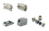Heavy-duty connector kit RockStar® HDC-KIT-HE 10.110 M, kit, size 4, 90°, 10P, 16A 500V, diecast aluminium, -40..100°C, brass M25, screw clamp, IP65, Weidmüller
