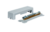 Equipotential Busbar POT 16/25, base, cover, strip 30x4mm/ conductor ø8..10mm, ø50mm², 7x ø6..25mm²