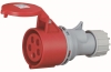 Mobile Industrial Socket, 3P+N+E 16A 415VAC, IP44, MaxPro, red