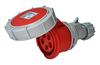 Mobile Industrial Socket, 3P+N+E 16A 415VAC, IP67, MaxPro, red