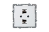 Socket Touran, mech.| 2x RJ45 cat.5e, flush mount, white