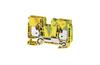 PE Terminal Block A2C 16 PE, 1-tier, 16mm² 1000V, push-in, yegr