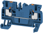 A2C 2.5 DBL| Feed-through Terminal, 1-tier, 2.5mm² 24A 800V, push-in, dark blue