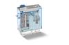 Relay 46.61, 1CO (DPDT) 16/25A 250/440VAC, cv 48VDC, lockable test button ^mechanical indicator, 5.2mm pin pitch, PCB mount ^TS35 sockets (97.P1/01/51)