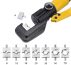 Hydraulic Crimping Pliers YQK-70, cable lugs 4-70mm², pressure 10T, storage box, MaxPro