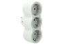 Multi-Socket Plug, 3x front outlets schuko 2P+E 16A 230V, 3680W, white-grey