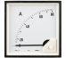 Ammeter EA17, moving-iron, 30AAC, scala 90°, ■72x72mm/ □68x68mm