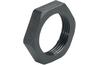 Locknut Synthetic, M20x1.5, wrench 26mm, thread 6.5mm, -40..100°C, glass fiber reinforced polyamide, HF, black