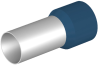 Wire-End Ferrule w. Collar Ce 1200027 w, H120x27mm, 25pcs/pck, blue