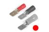 Tab Con mh 6.3 r, insulated, 0.5..1.5mm² 300V, 0.8x6.4mm| 648, -25..75°C, PVC, brass, 100pcs/pck, red