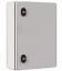 Enclosure E COR, 600Wx800Hx200D, plain door, mounting plate, 2x gland plate 210x110, 2x lock w. ø3mm double bar key, C3M| epoxy resin layer, IP66 IK10, Nema4, grey