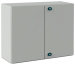 Enclosure E COR, 1000Wx1200Hx300D, plain double door, mounting plate, 2x gland plate 310x110, 1x lock w. ø3mm double bar key, rod system, C3M| epoxy resin layer, IP55 IK10, Nema4, grey