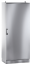 Stainless Steel Cabinet E MOX, 800Wx1600Hx400D, monobloc, plain door, mounting plate, lever-operated double bar locking w. 3mm double-bit insert, modular adj. cable entry w. sealing gasket, silicone seal, AISI 304L, IP66 IK10, Nema12
