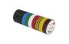 Insulating Tape, 19mm x 20m, dielectric strength 40kV/mm, PVC, UV resistant, water resistant, -25..90°C, 10pcs. mix