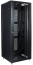 Free-Standing Rack 19in, 42U 800Wx2055Hx1000D, perforated front door, removable side panels, cable entry on the top ^bottom, incl. adj. feet ^castors, max. load 800kg, flatpack, black