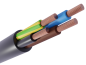 Rubber Cable H05RR-F, 4G0.75mm², 300/500V, -25..60°C, 100m/pck