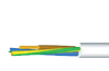 Flexible Cable H05VV-F, 2x1mm² 300/500V -5..70°C, 100m/pck, white