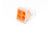 Push-in Connector WCT, 4x 0.75..2.5mm² 32A 400V, transparent/orange